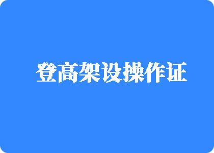 逼了逼视频登高架设操作证